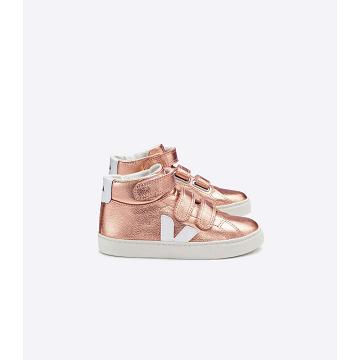 Dětské Vysoké Veja ESPLAR MID LEATHER Zlaté | CZ 681ILH
